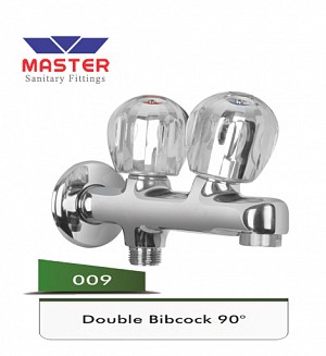 Master Double Bibcock 90°